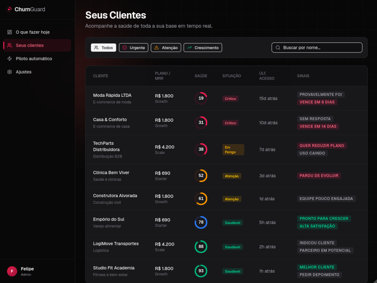 ChurnGuard SaaS - view 3